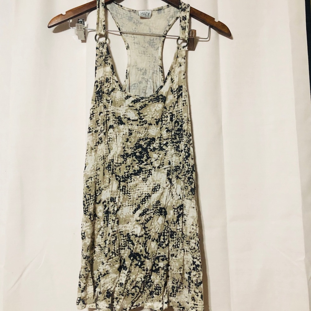 Suzy Shier Animal Print Tank